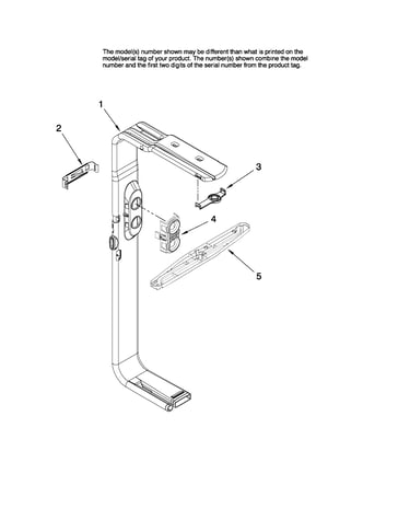 Upper wash and rinse parts