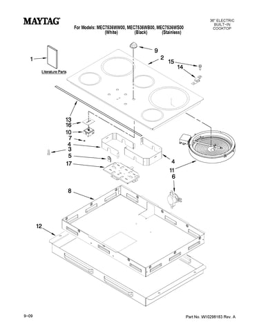 Cooktop parts