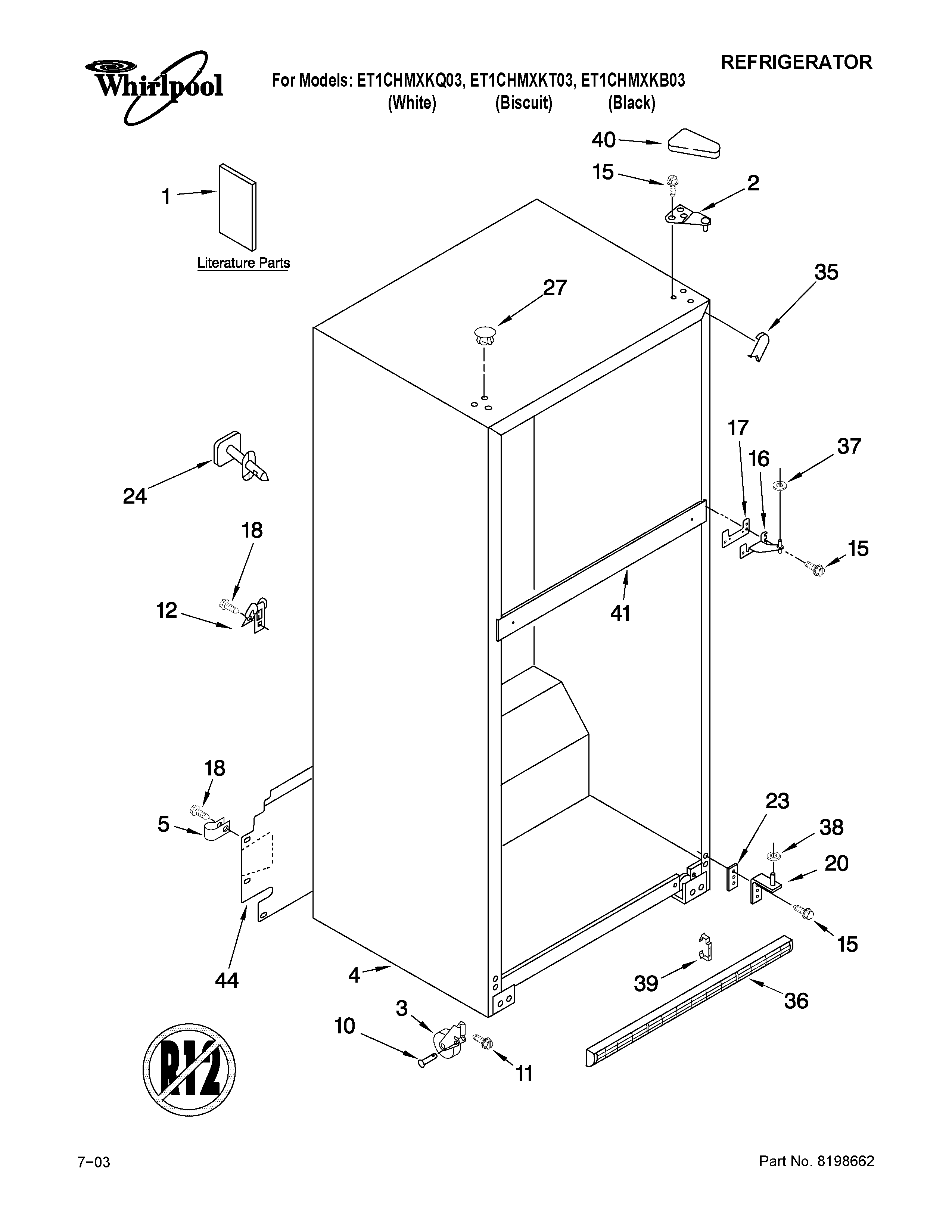 CABINET PARTS