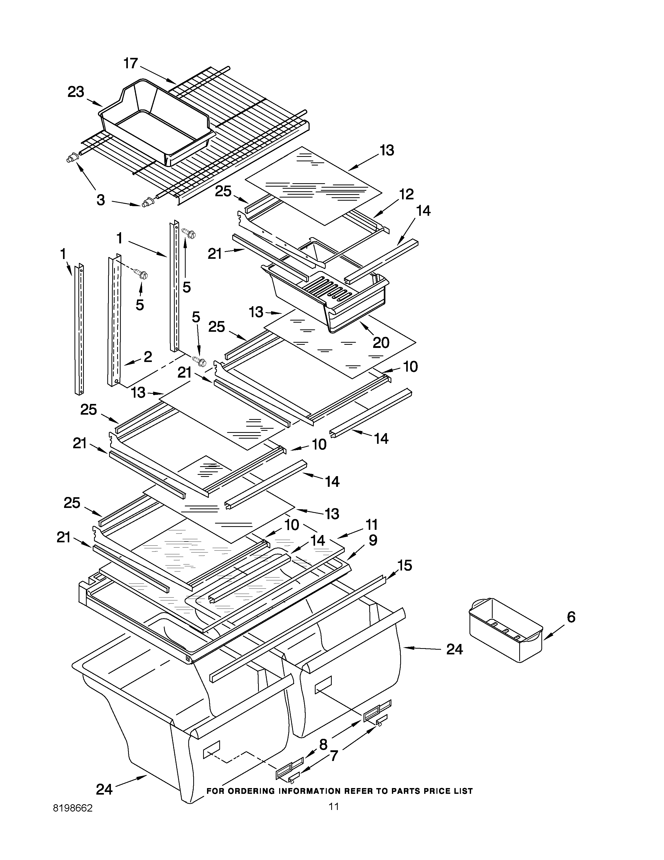 Shelf parts
