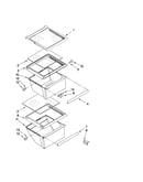 Refrigerator shelf parts