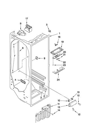 Refrigerator liner parts