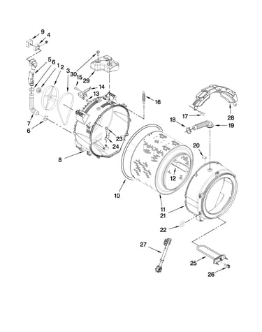Tub and basket parts