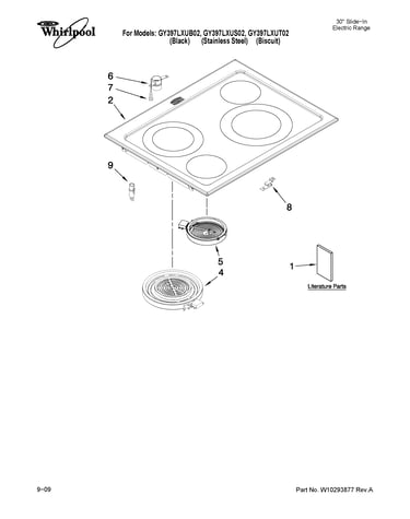 Cooktop parts