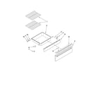 Whirlpool GY397LXUT02 drawer and rack parts diagram