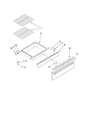 Drawer and rack parts