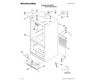 KitchenAid KBFL25EVMS1 cabinet parts diagram
