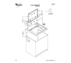 Whirlpool 7MWS87750TW1 top and cabinet parts diagram