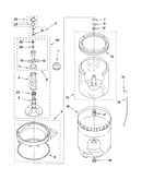 Agitator, basket and tub parts