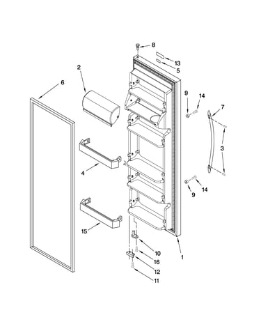 Refrigerator door parts