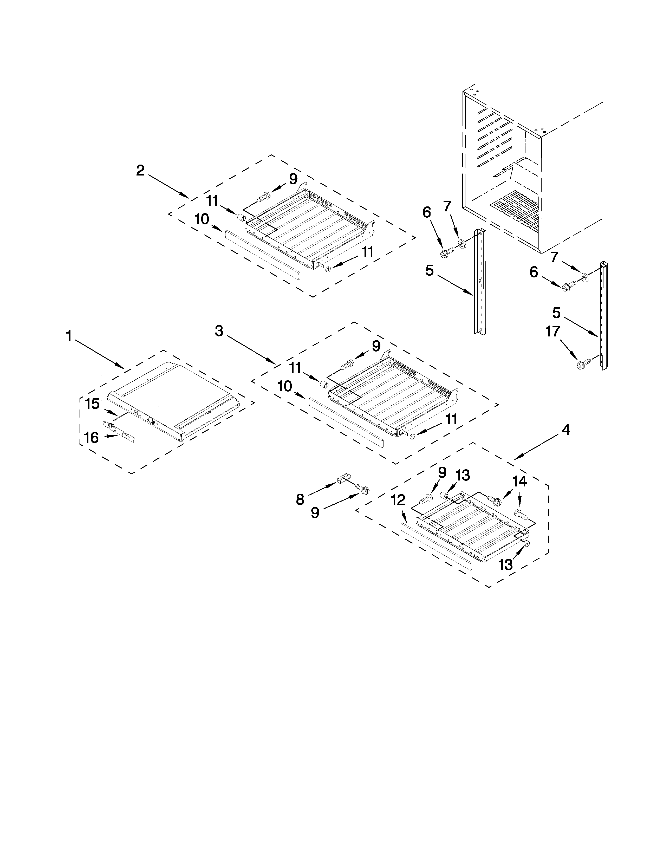 Shelf parts