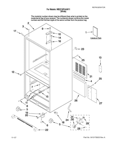 Cabinet parts