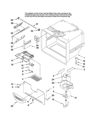 Freezer liner parts