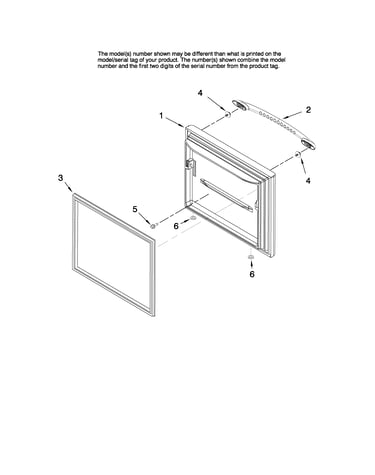 Freezer door parts