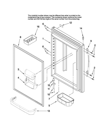 Refrigerator door parts