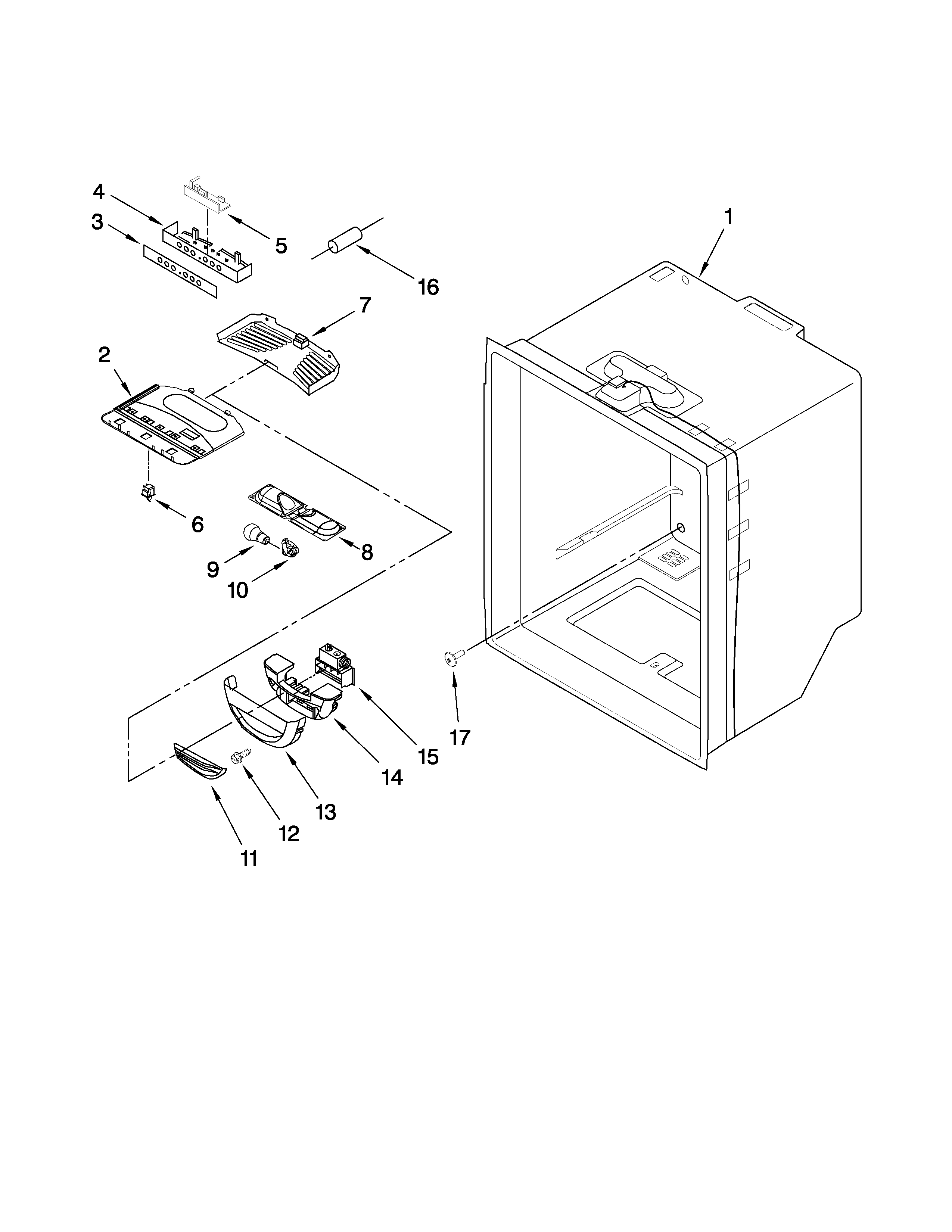 REFRIGERATOR LINER PARTS