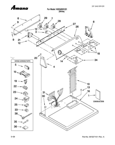 Top and console parts