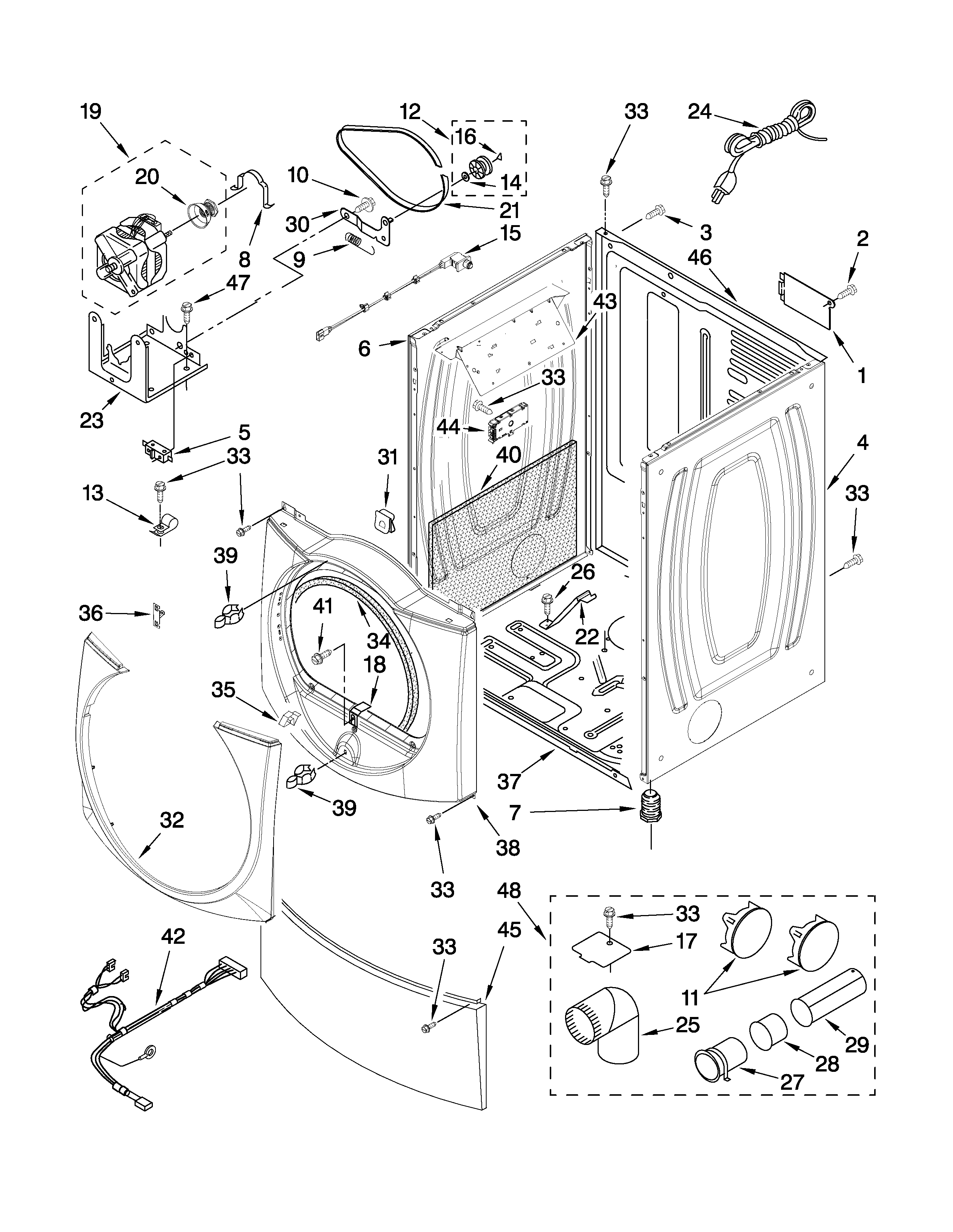 Cabinet parts