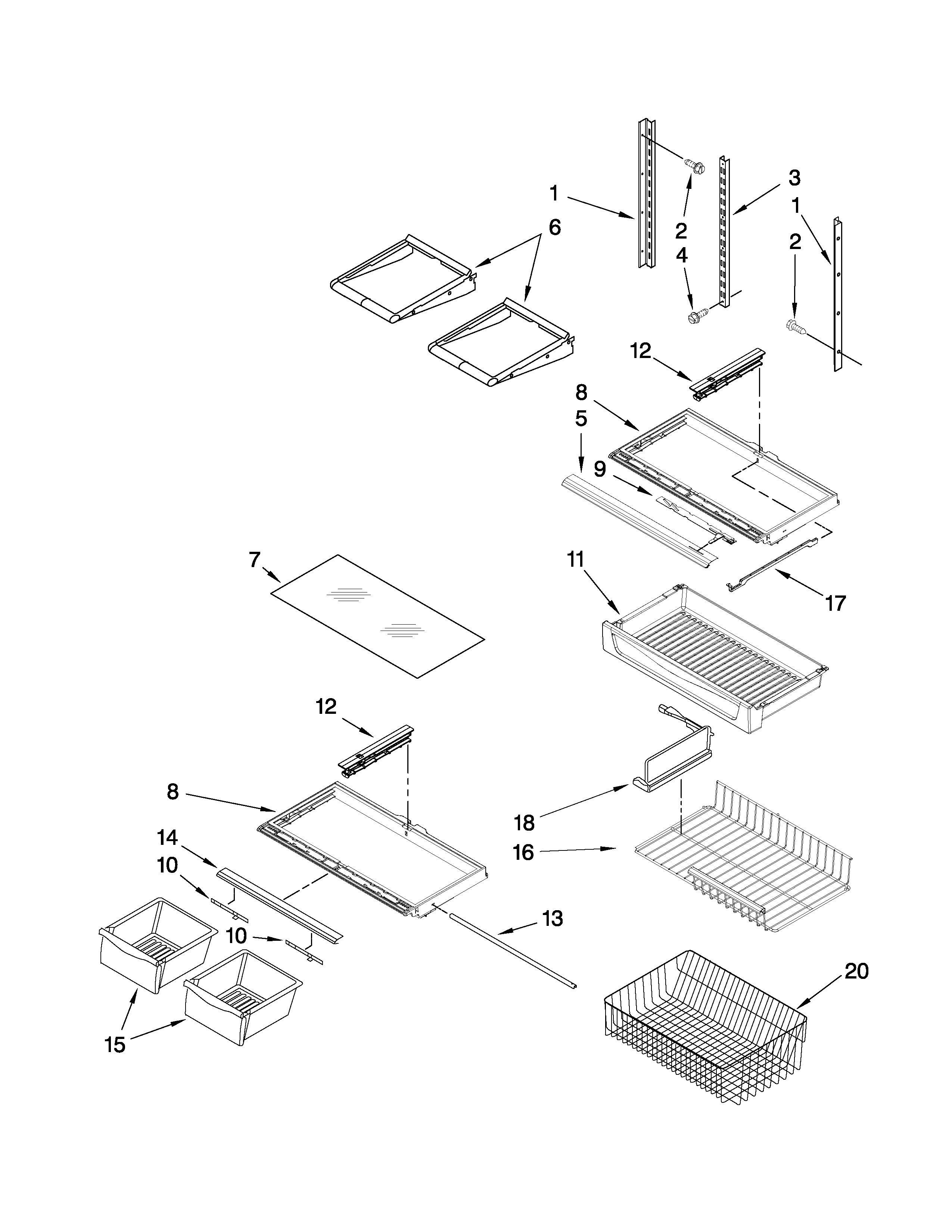 Shelf parts