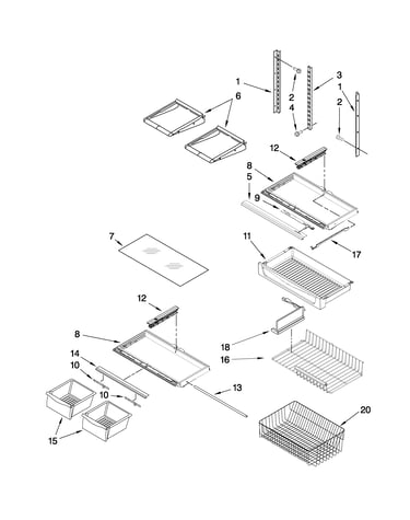 Shelf parts