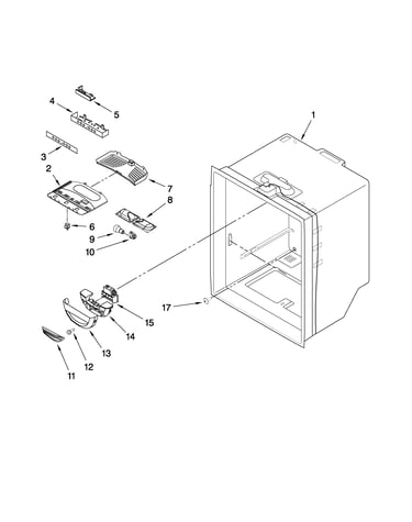 Refrigerator liner parts