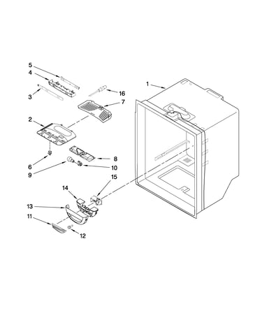 Refrigerator liner parts