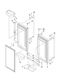 Refrigerator door parts
