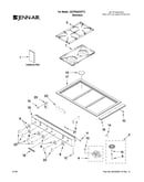 Cooktop, burner and grate parts