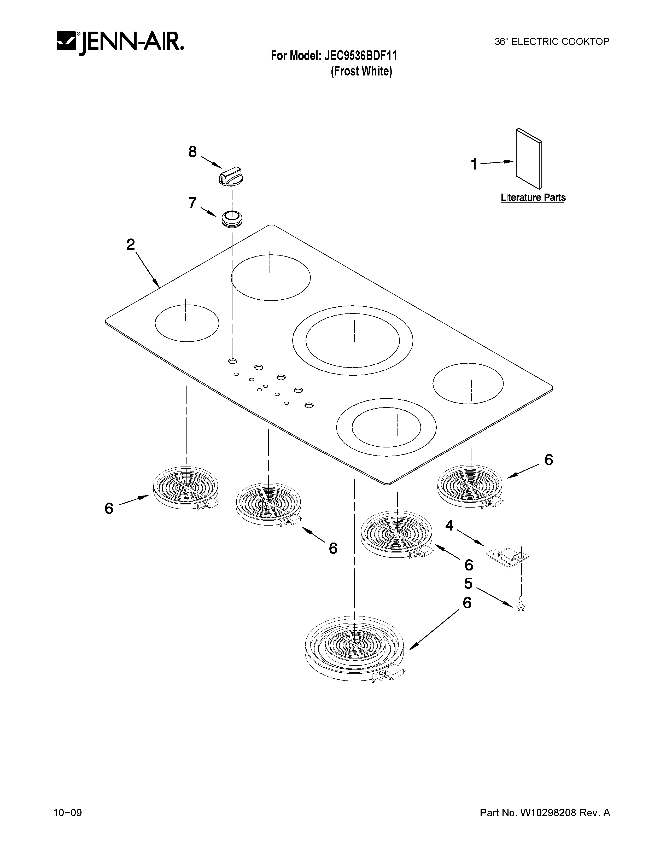 Cooktop parts