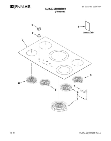 Cooktop parts