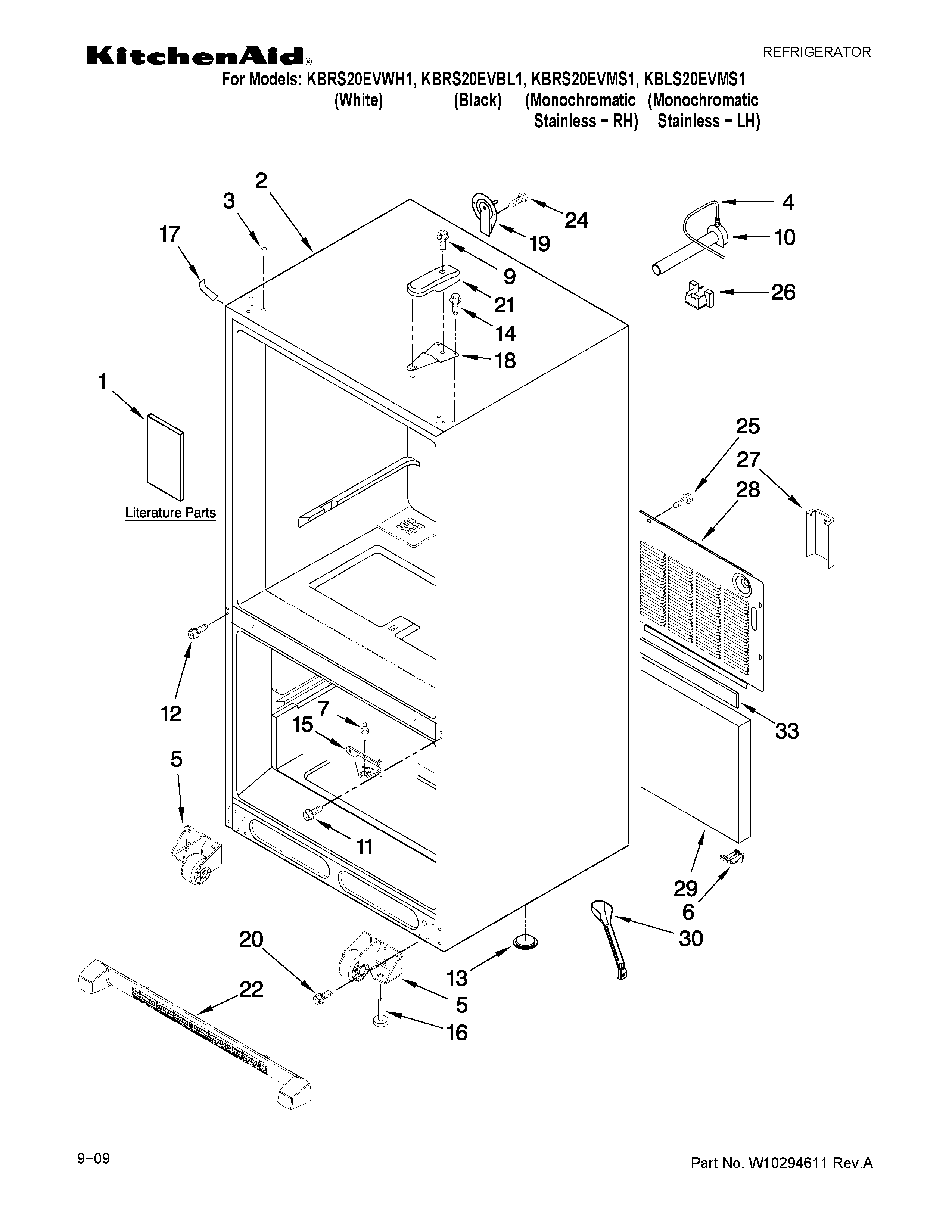 Cabinet parts