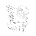 Amana ABL2222FES4 freezer liner parts diagram