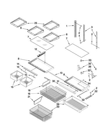 Shelf parts