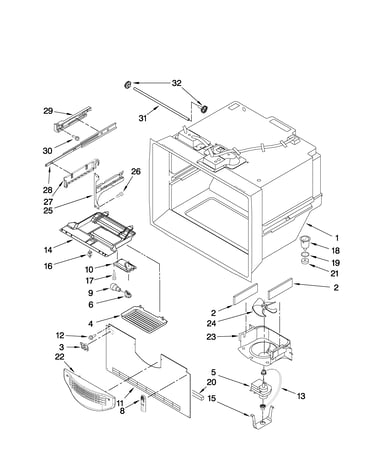 Freezer liner parts