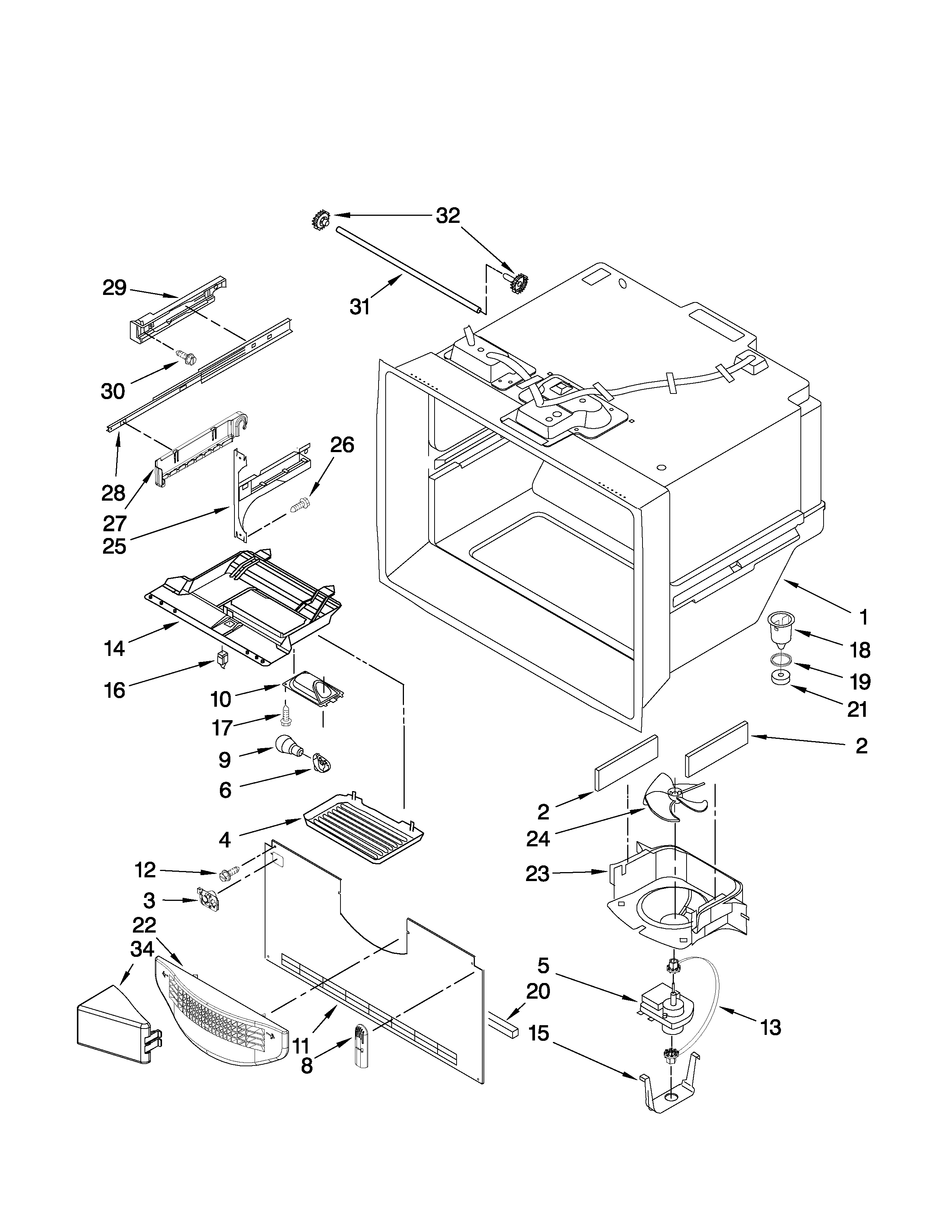 FREEZER LINER PARTS