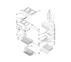 Amana AFF2534FES3 shelf parts diagram