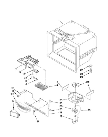 Freezer liner parts