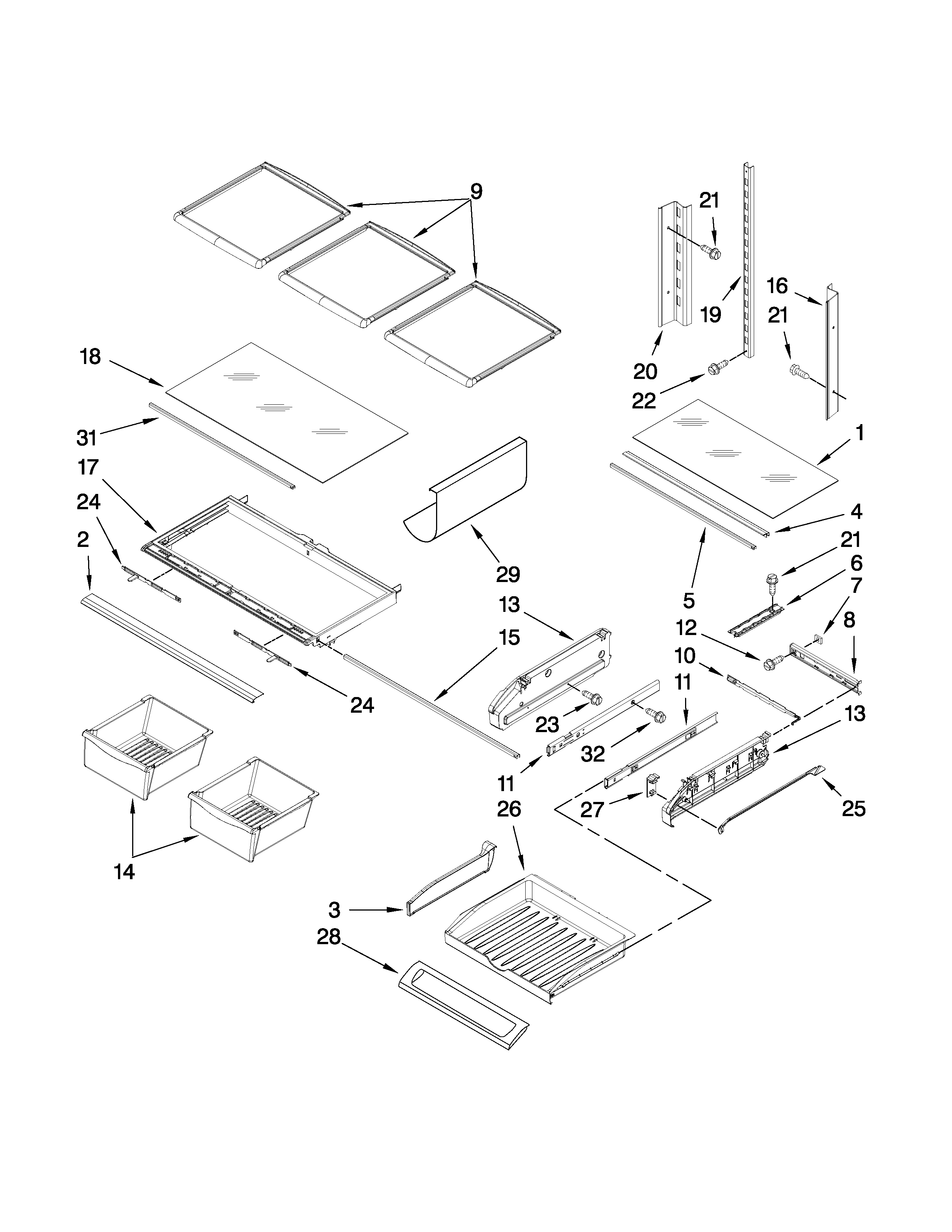 SHELF PARTS