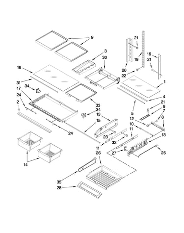 Shelf parts