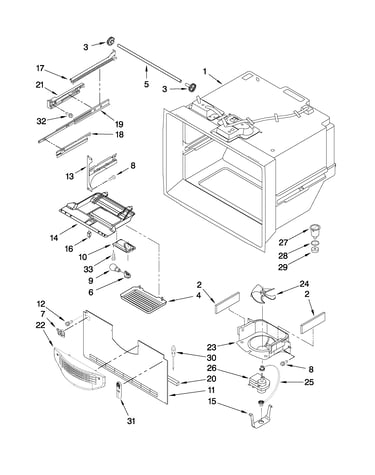 Freezer liner parts