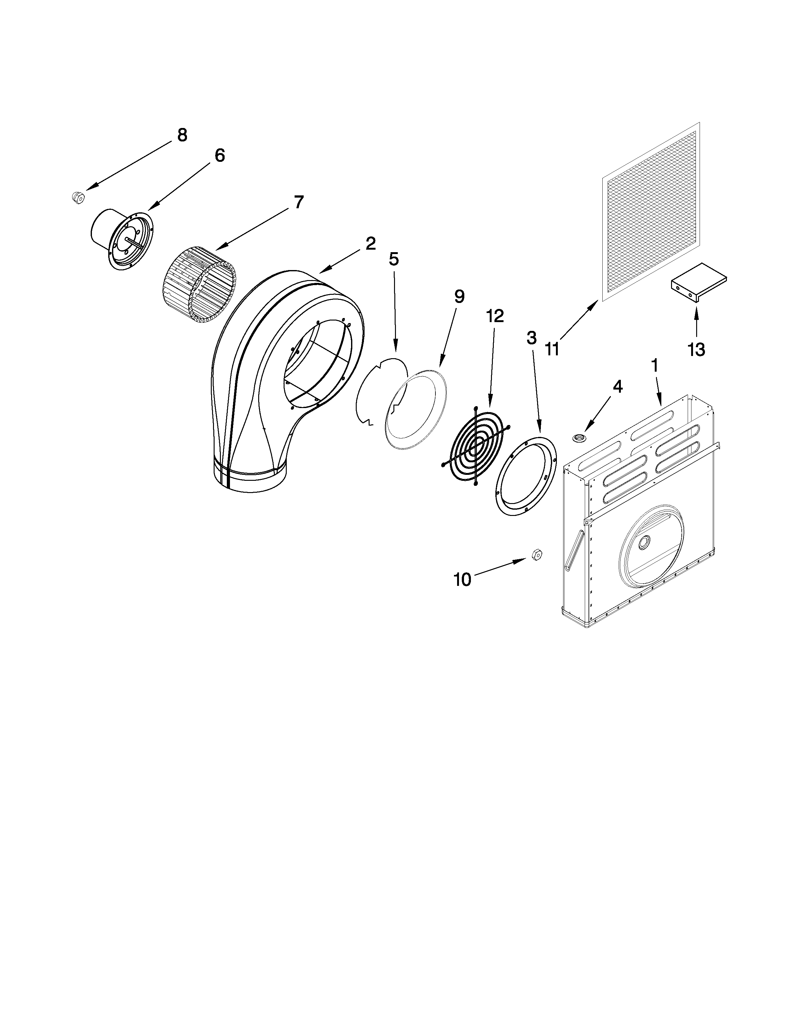 Blower unit parts