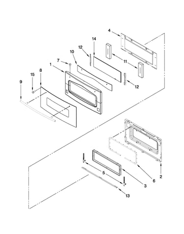 Oven door parts