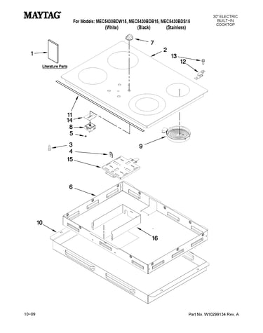 Cooktop parts