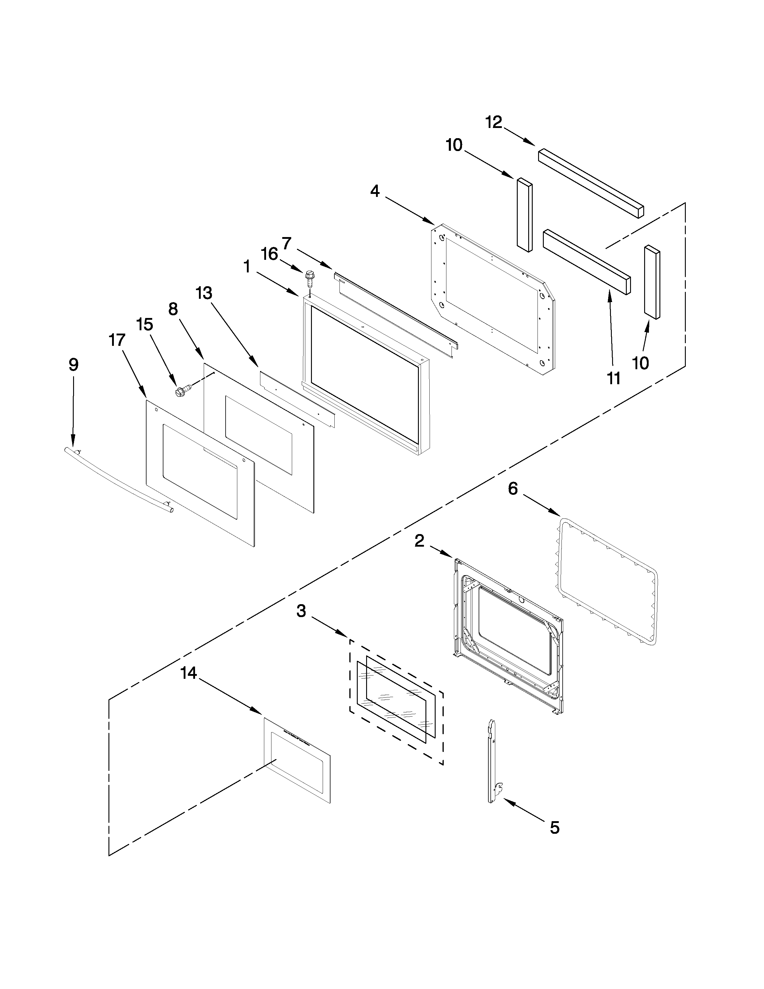 OVEN DOOR PARTS