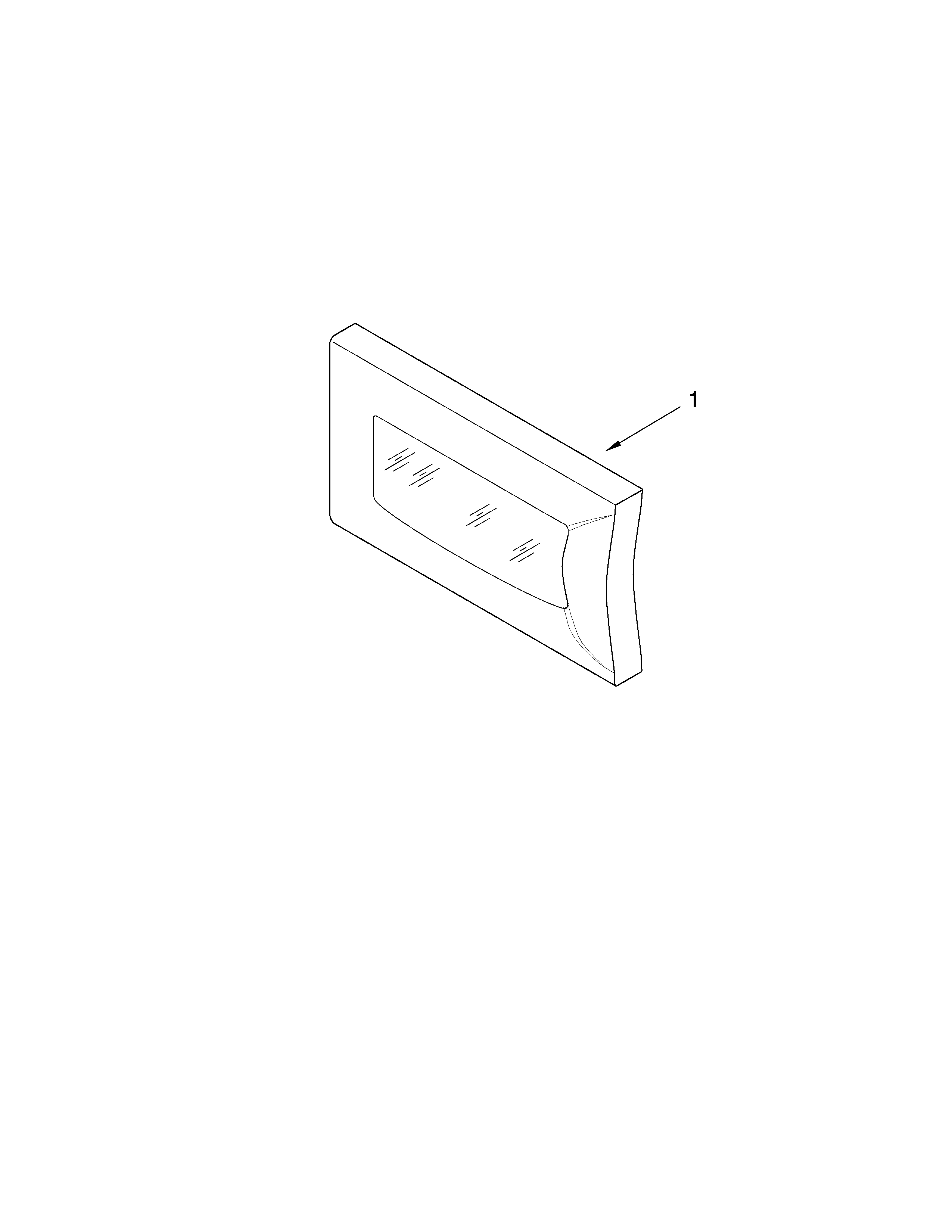 Microwave door parts