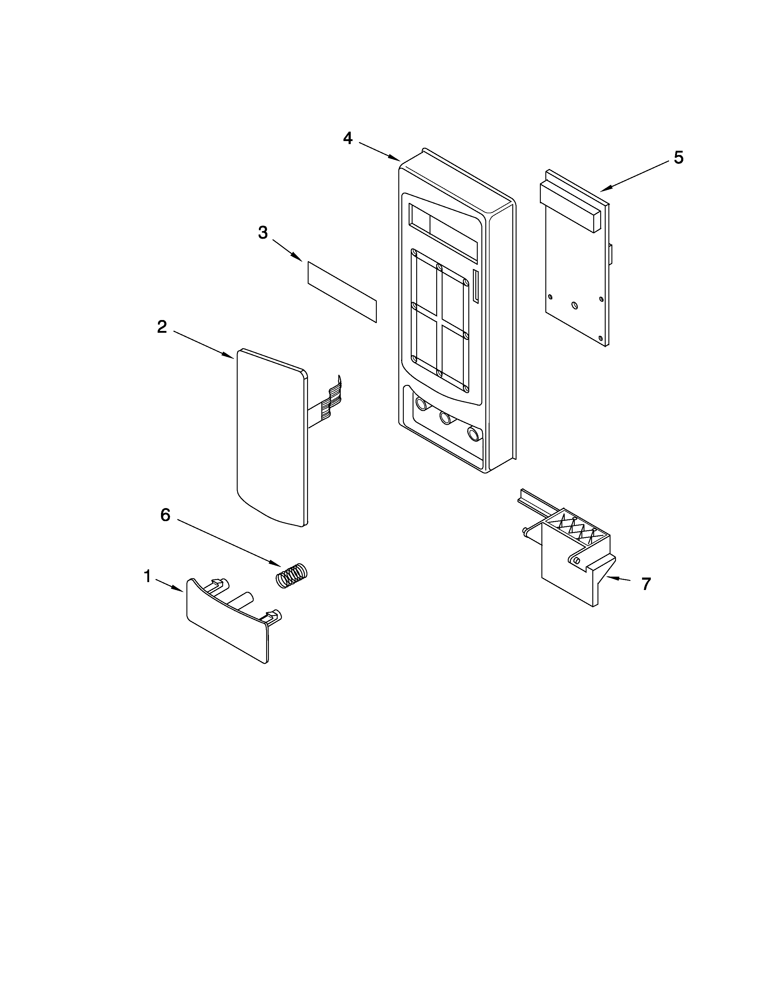 MICROWAVE CONTROL PANEL PARTS