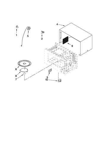 Microwave oven cavity parts