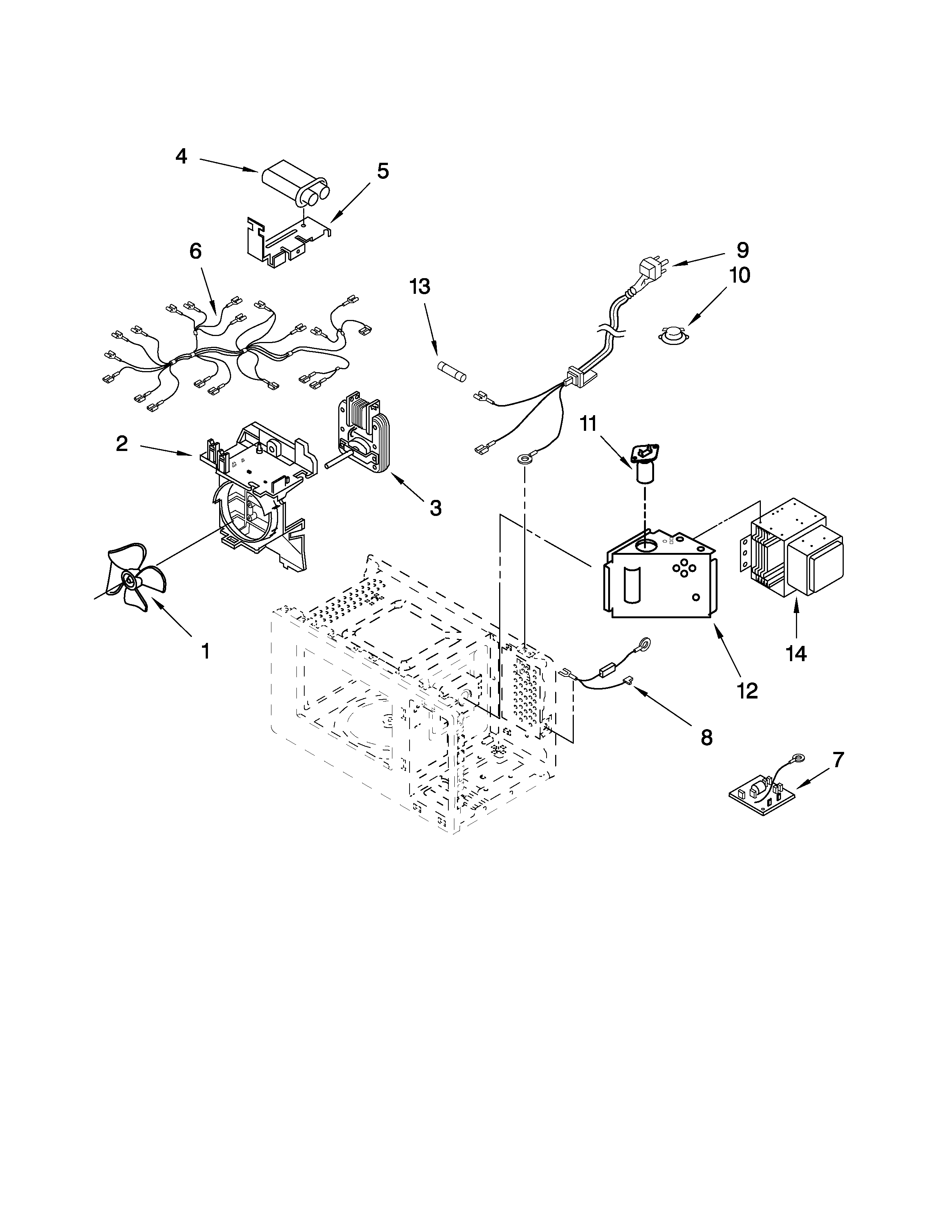 MICROWAVE INTERIOR PARTS