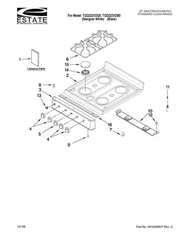 Cooktop parts