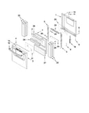 Oven door and drawer parts